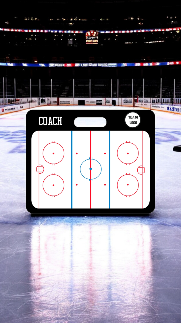Load image into Gallery viewer, Custom Ice Hockey Magnetic Coaching Board 15.7'' x 12.6'' / 40 x 32 cm
