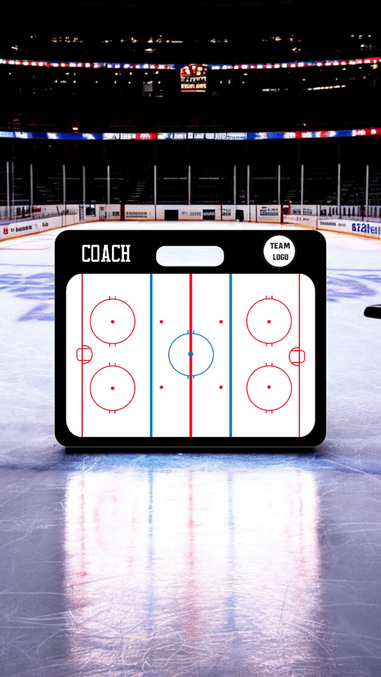Custom Ice Hockey Magnetic Coaching Board 22x17.5" (56x45cm)