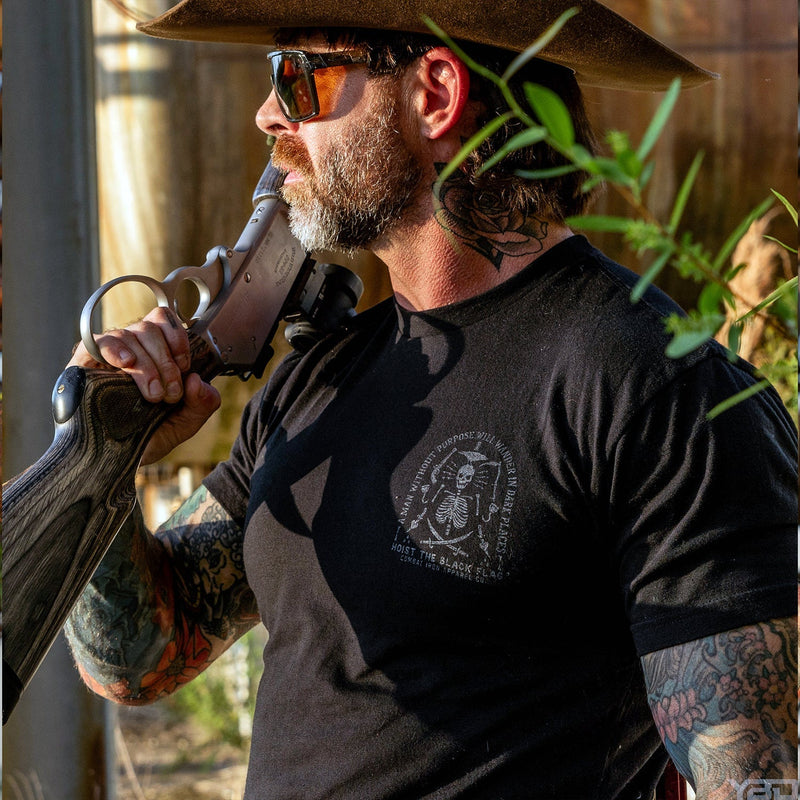 Load image into Gallery viewer, Hoist the Black Flag Skull &amp; Bones Men's T-Shirt
