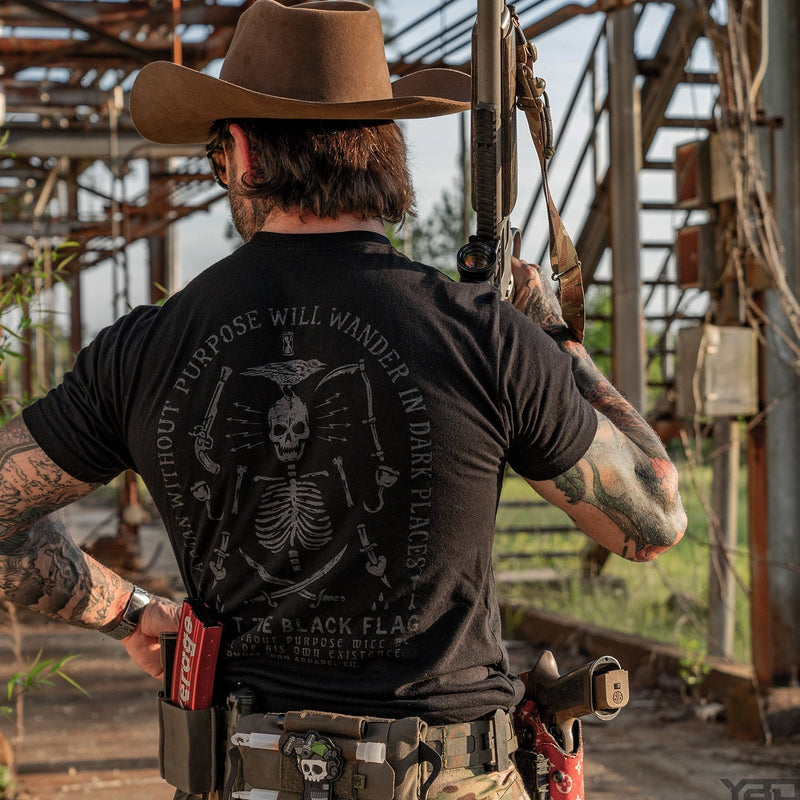 Load image into Gallery viewer, Hoist the Black Flag Skull &amp; Bones Men&#39;s T-Shirt
