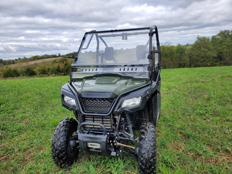 Load image into Gallery viewer, Honda Pioneer 500/520 - 2 Pc Windshield with Vent, Clamp, and Hard Coat Options
