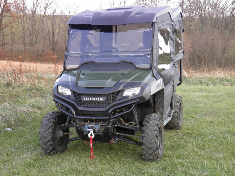 Load image into Gallery viewer, Honda Pioneer 700 4-Seater - 2 Pc Windshield with Clamp, Vent, and Hard Coat Options
