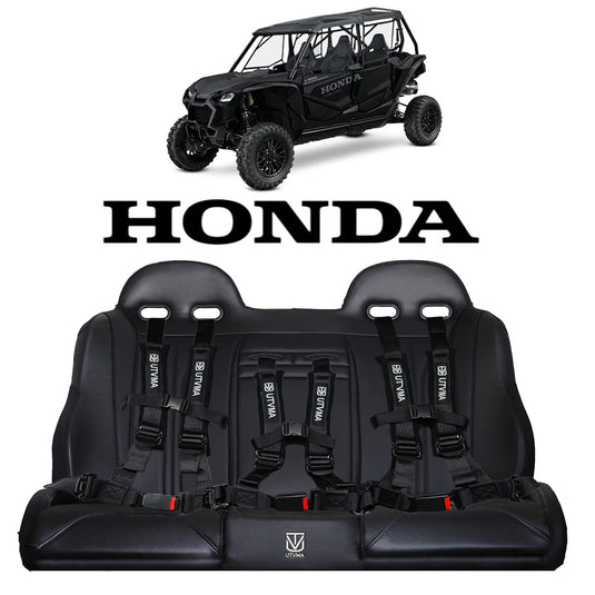 Honda Talon 4 Rear Bench Seat W Harnesses (2019-2025)