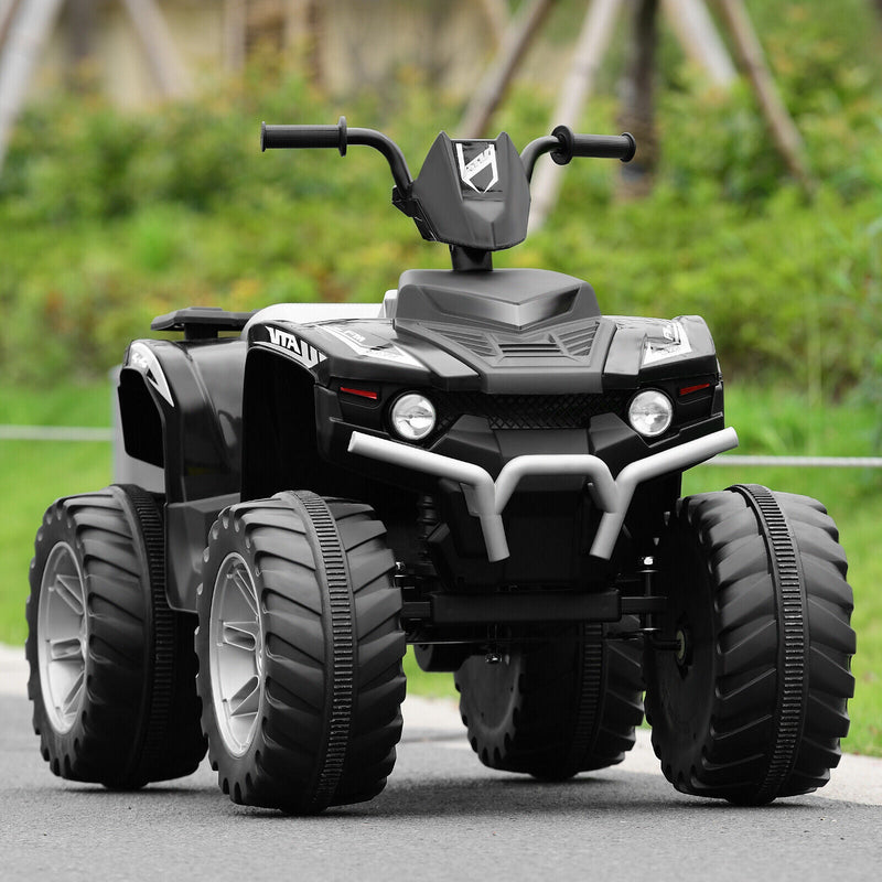 Load image into Gallery viewer, HoneyJoy 12V Kids ATV Quad Ride On Car with LED Light &amp; Music - Black
