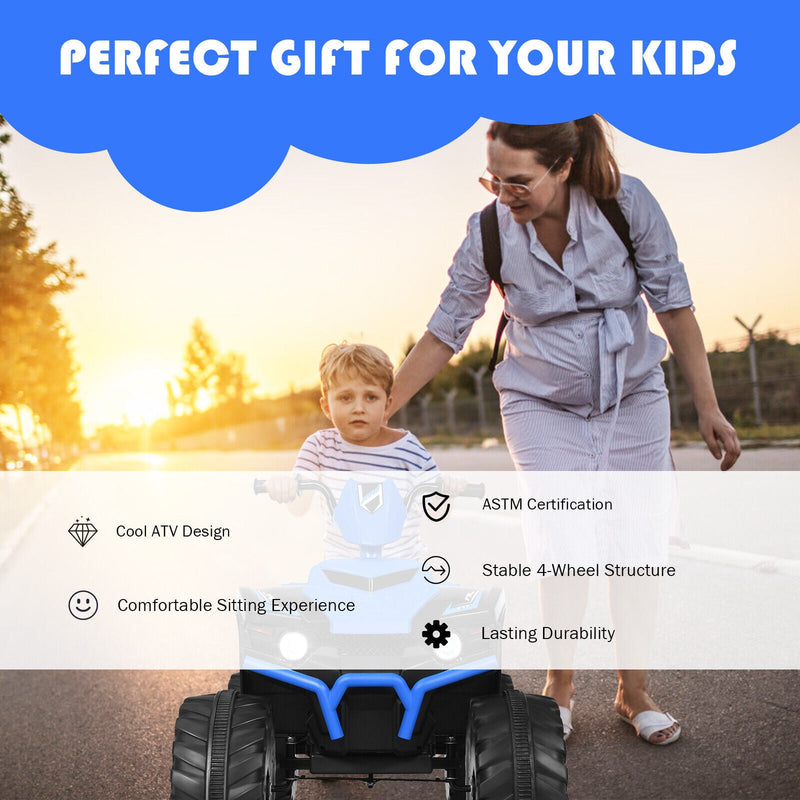 Load image into Gallery viewer, HoneyJoy 12V Kids ATV Quad Ride On Car with LED Light &amp; Music - Navy
