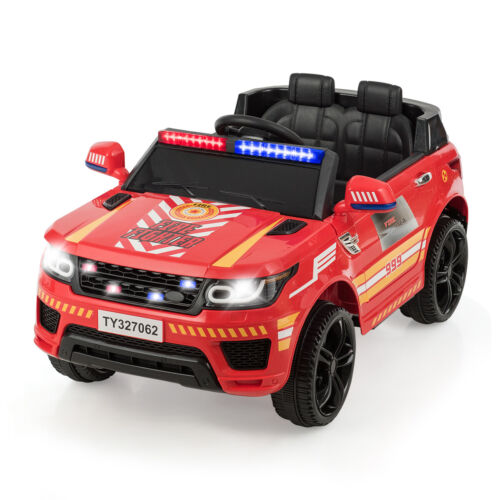 Load image into Gallery viewer, HoneyJoy 12V Kids Ride On Electric Truck with LED Lights in Red
