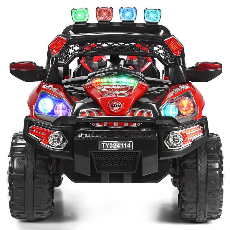 Load image into Gallery viewer, HoneyJoy 12V Kids Ride On Truck Car SUV with Remote Control, LED Lights, and MP3 Player - Perfect Christmas Gift
