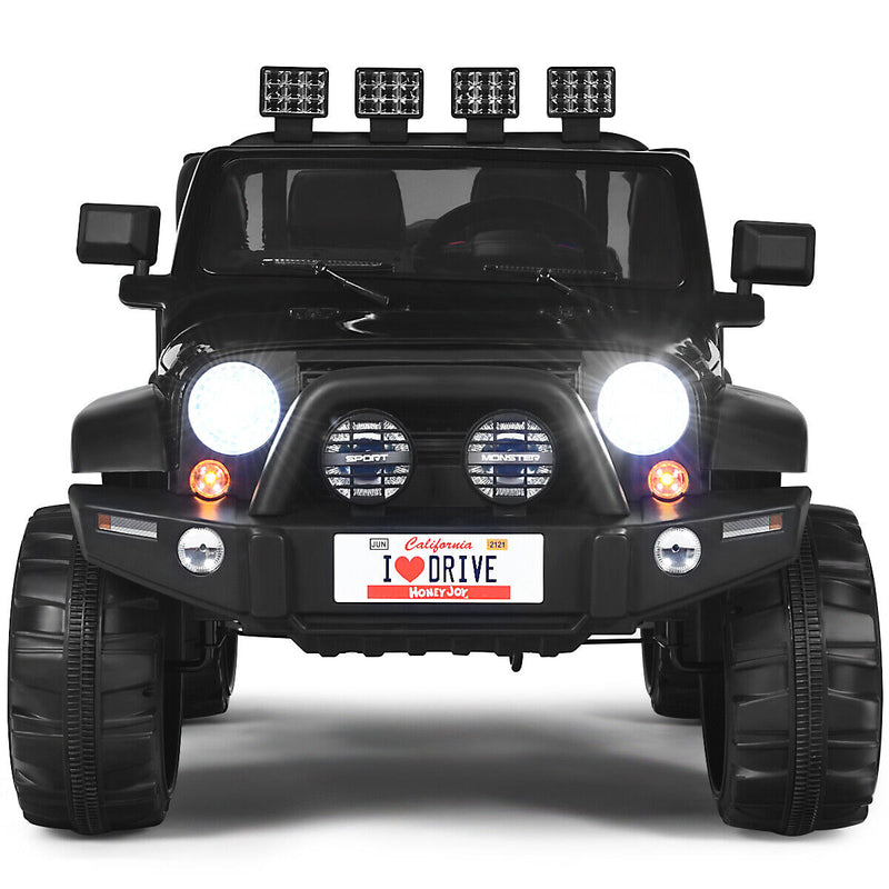 Load image into Gallery viewer, HoneyJoy 12V Kids Ride On Truck with Remote Control and Storage - Black
