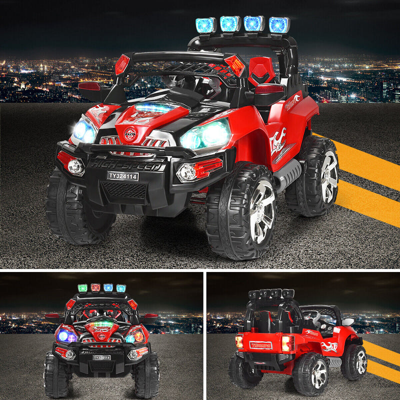 Load image into Gallery viewer, HoneyJoy 12V RC Truck Car with LED Light and MP3 Player - Perfect Christmas Gift for Kids
