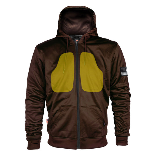 ‌Brown Solid Ultra Protective Hoodie