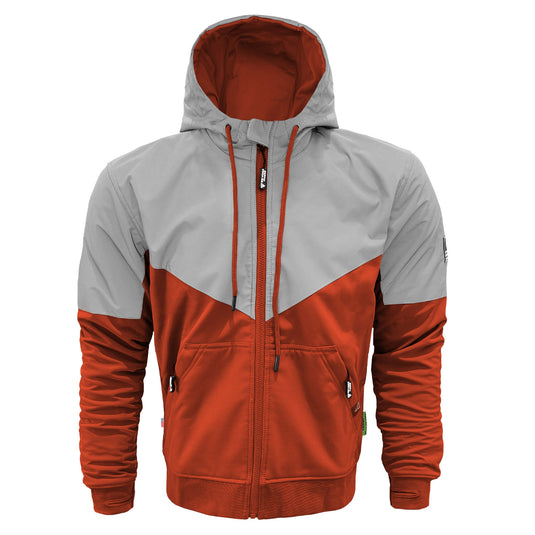 SoftShell Reflective Orange Eclipse Hoodie