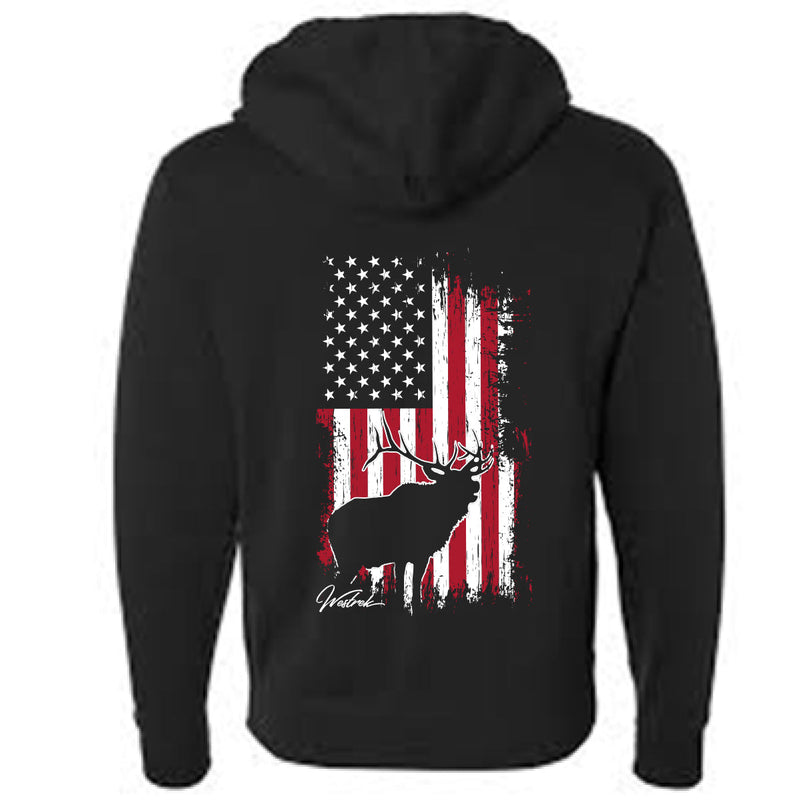 Load image into Gallery viewer, WT Elk Flag Hoodie
