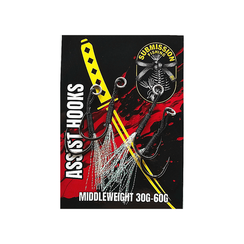 Load image into Gallery viewer, Submission Assist Hooks – BKK Saltwater Slow Pitch Jigging Hooks
