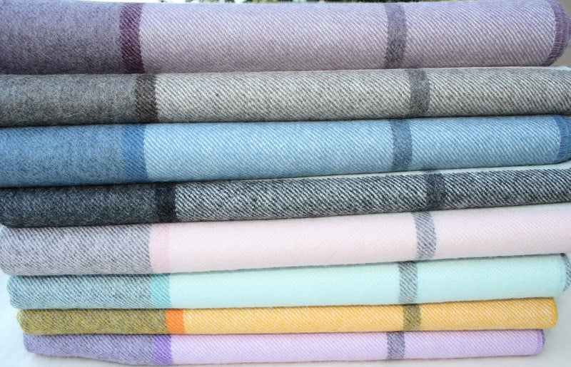 Load image into Gallery viewer, Horizon Stripe Alpaca Throw

