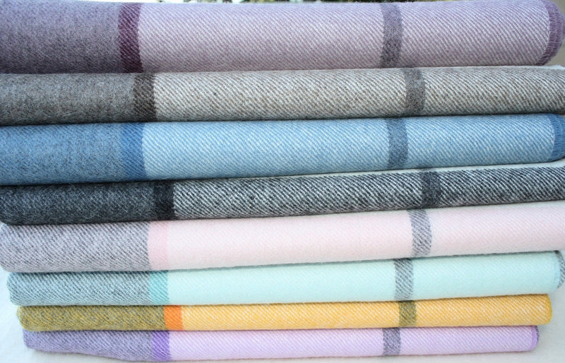 Load image into Gallery viewer, Horizon Stripe Alpaca Throw
