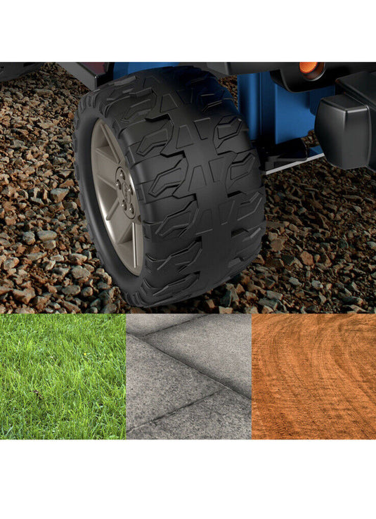 Hot Wheels Jeep Wrangler Ride-On - Blue (CBG61) - 2 Seater