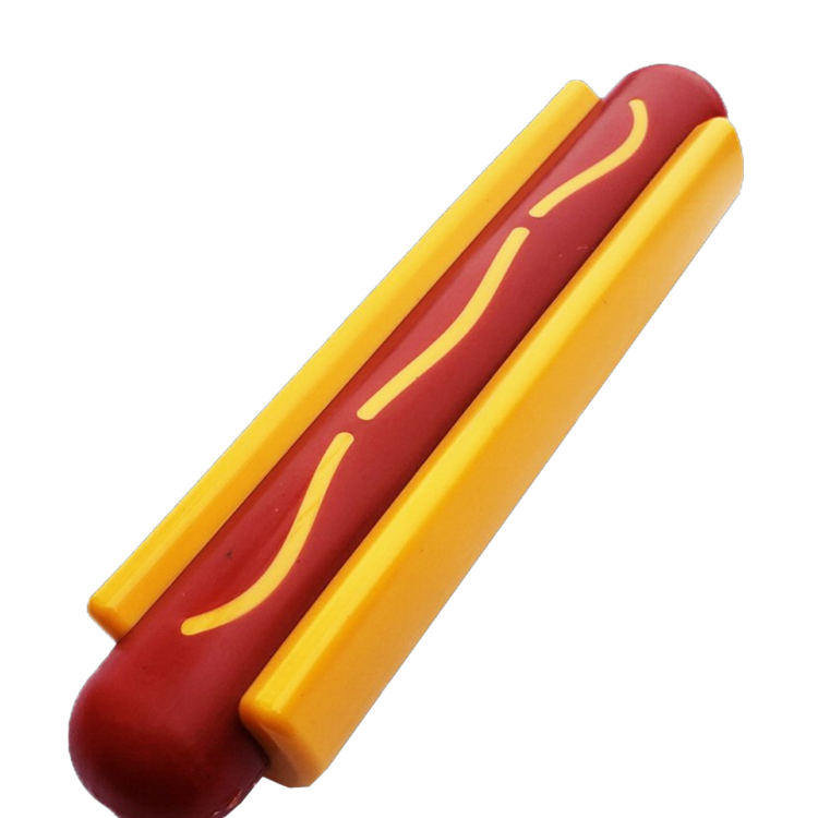 Load image into Gallery viewer, Hot Dog Nylon Dog Toy for Aggressive Chewers | USA Made | SodaPup
