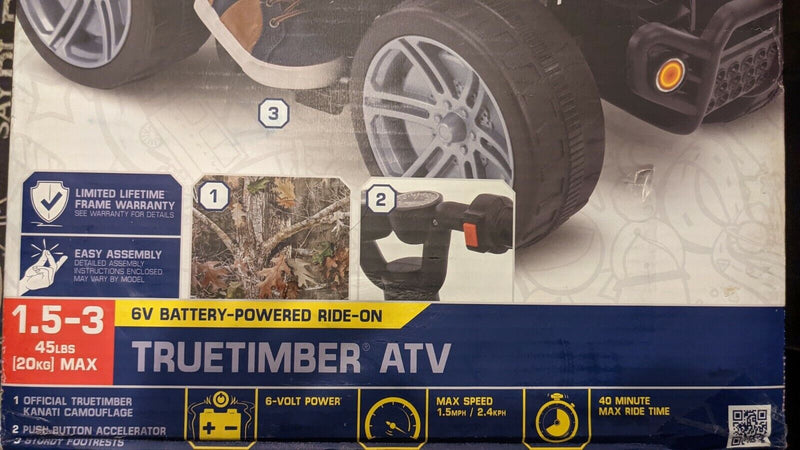 Load image into Gallery viewer, Huffy True Timber Camo Mini Quad ATV 6V Battery Powered Ride-On - Brand New in Box
