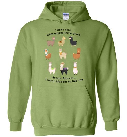 Load image into Gallery viewer, I Want Alpacas to Like Me Gildan Heavy Blend Hoodie
