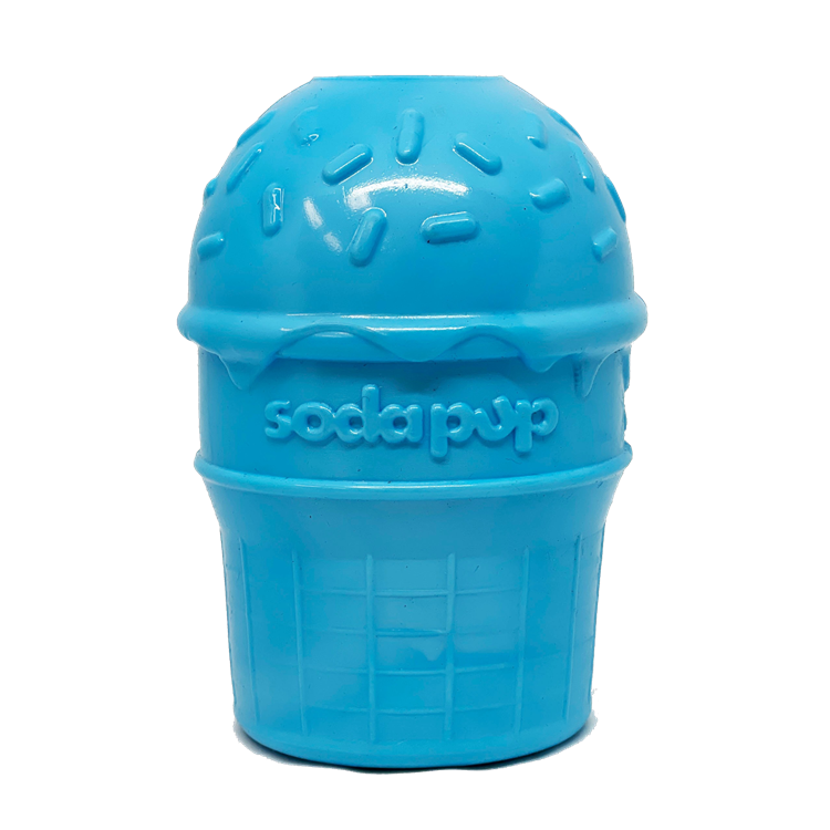 Load image into Gallery viewer, Ice Cream Cone Rubber Dog Chew Toy for Power Chewers | USA Made | SodaPup
