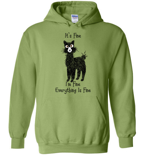 Load image into Gallery viewer, I&#39;m Fine Alpaca Gildan Heavy Blend Hoodie
