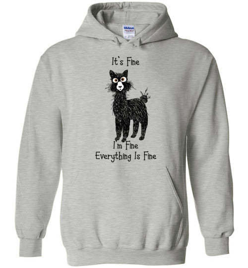 Load image into Gallery viewer, I&#39;m Fine Alpaca Gildan Heavy Blend Hoodie
