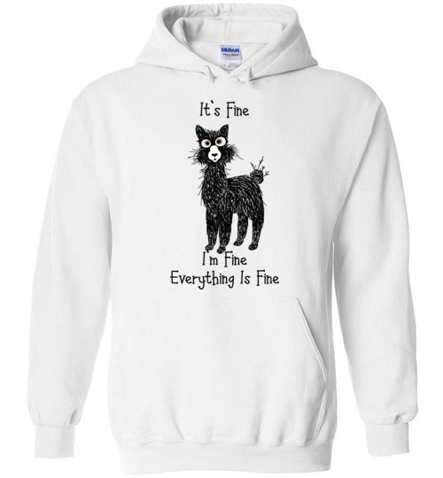 Load image into Gallery viewer, I'm Fine Alpaca Gildan Heavy Blend Hoodie
