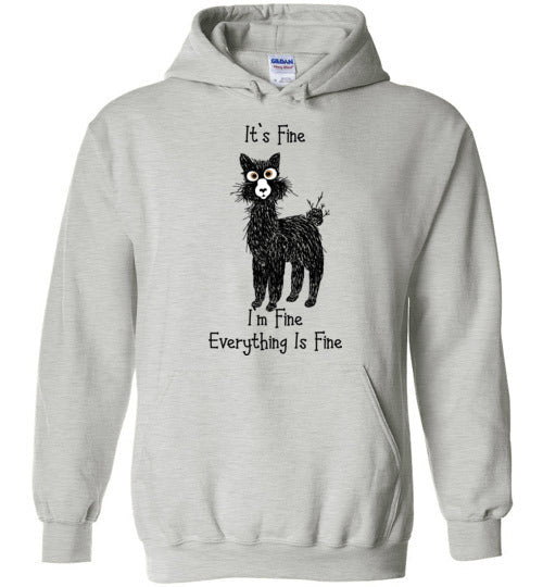 Load image into Gallery viewer, I'm Fine Alpaca Gildan Heavy Blend Hoodie
