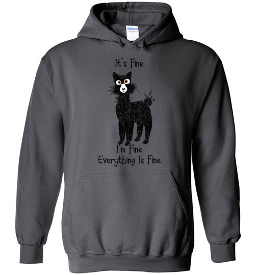Load image into Gallery viewer, I'm Fine Alpaca Gildan Heavy Blend Hoodie
