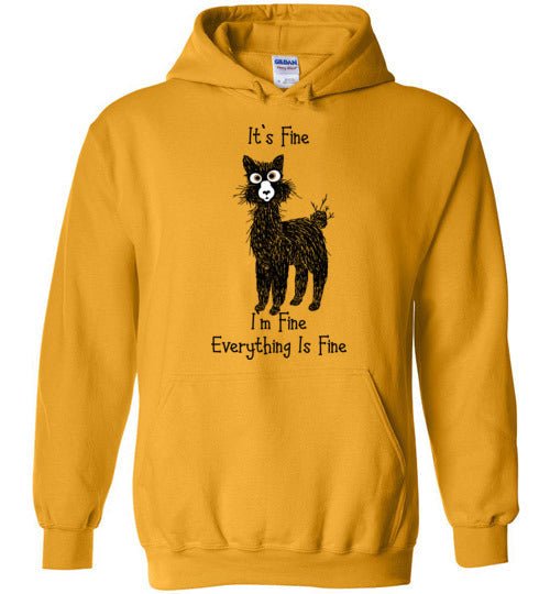 Load image into Gallery viewer, I'm Fine Alpaca Gildan Heavy Blend Hoodie
