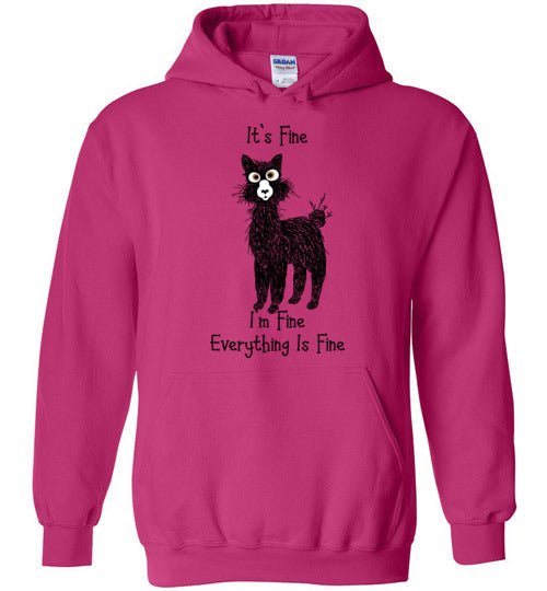 Load image into Gallery viewer, I'm Fine Alpaca Gildan Heavy Blend Hoodie
