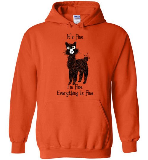 Load image into Gallery viewer, I'm Fine Alpaca Gildan Heavy Blend Hoodie
