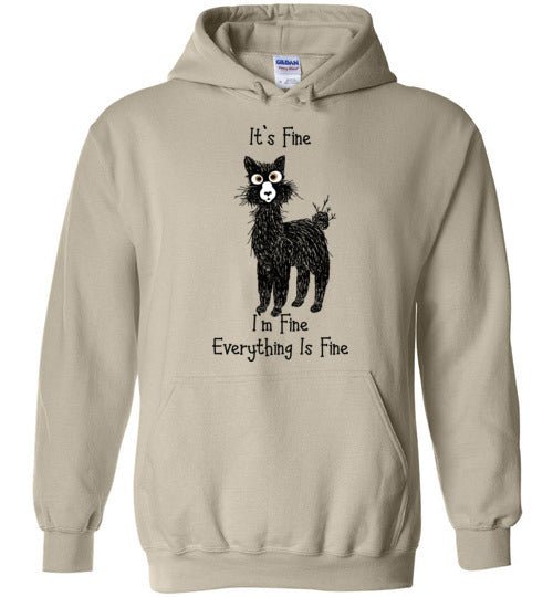 Load image into Gallery viewer, I'm Fine Alpaca Gildan Heavy Blend Hoodie
