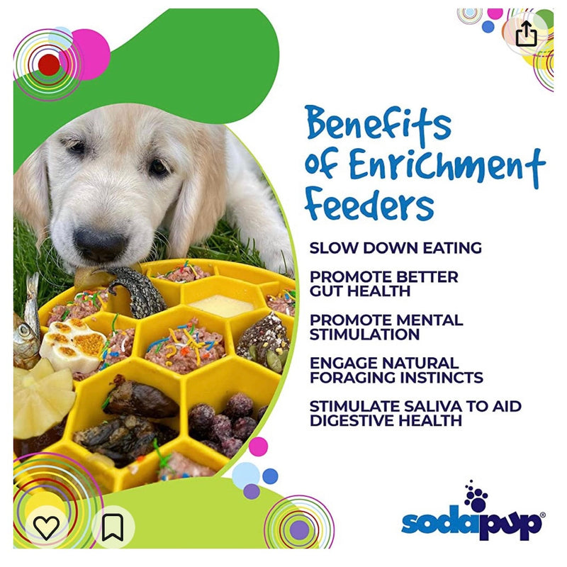 Load image into Gallery viewer, Honeycomb eBowl Deep Slow Feeder Dog Bowl for Enrichment | USA Made
