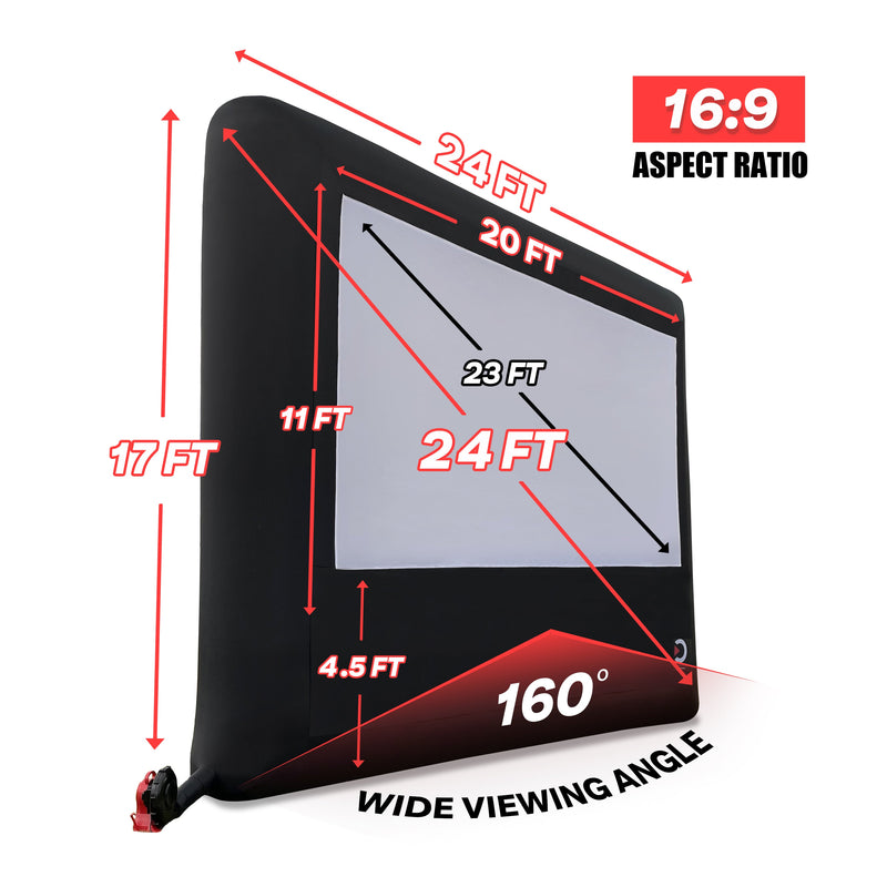 Load image into Gallery viewer, Elite Outdoor Movies Home 20' Inflatable Screen
