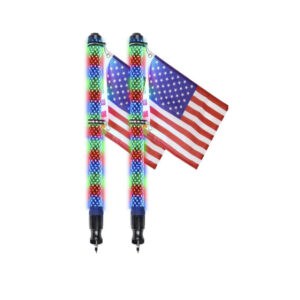 Load image into Gallery viewer, D2D Fat Boy LED Whips – Bluetooth &amp; Remote Control
