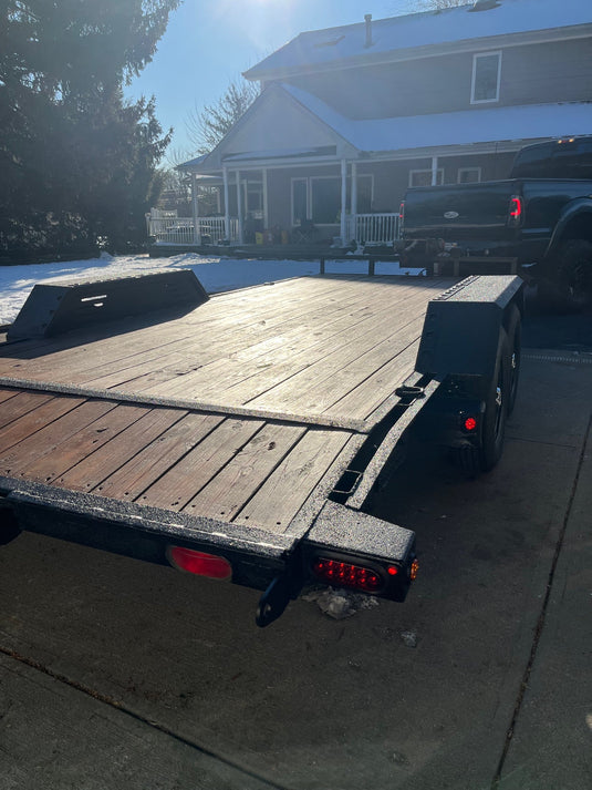Heavy Duty Weld on DIY Drive Over Trailer Fender Kit Bare Steel - Pair