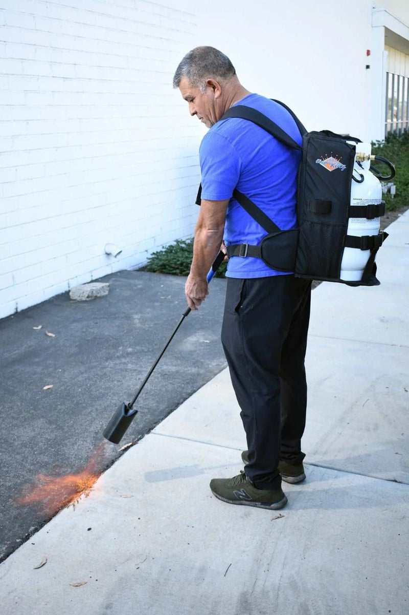 Load image into Gallery viewer, Flame King Propane Tank Backpack Carrier for 5lb or 10lb Cylinder For Weed Burner Torch
