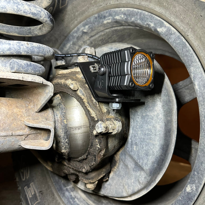 Load image into Gallery viewer, Toyota FJ80 Landcruiser Steerable Knuckle Pod Light Mounts (1990-1997)
