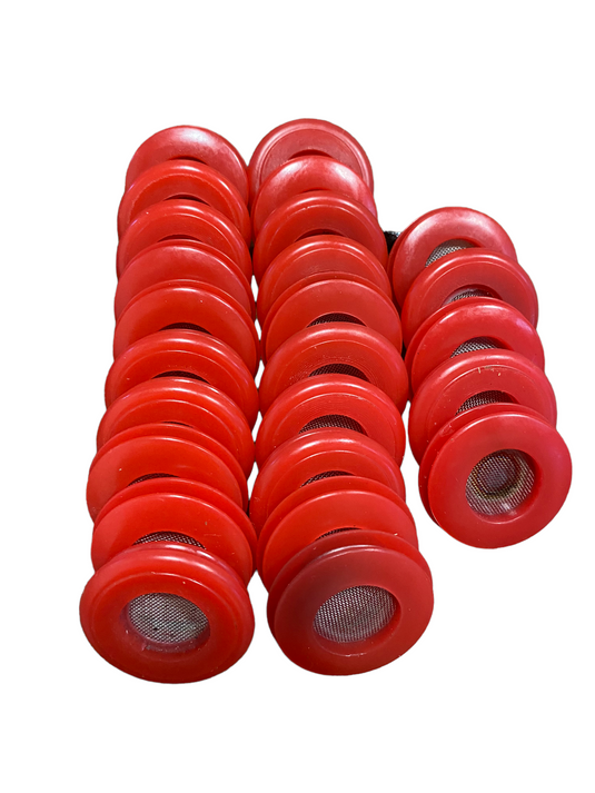 Polyurethane Seal With Filter, Red Gladhand 25 Pack | 10017RF