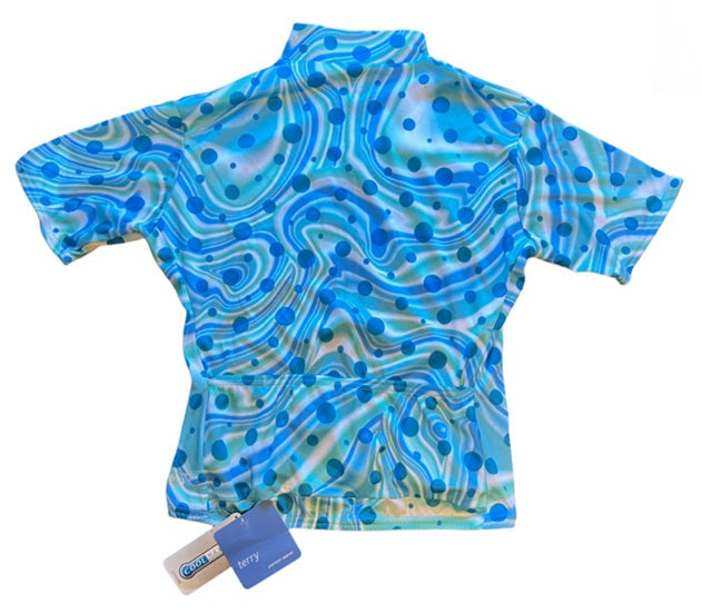 Load image into Gallery viewer, Terry Women&#39;s Pop Cycling Jersey - 1900511 (Blue Dots) X-Large
