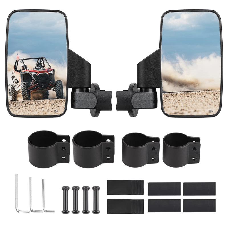 Load image into Gallery viewer, UTV Side Mirrors for 1.6" - 2" Roll Bar Cage (1 pair)
