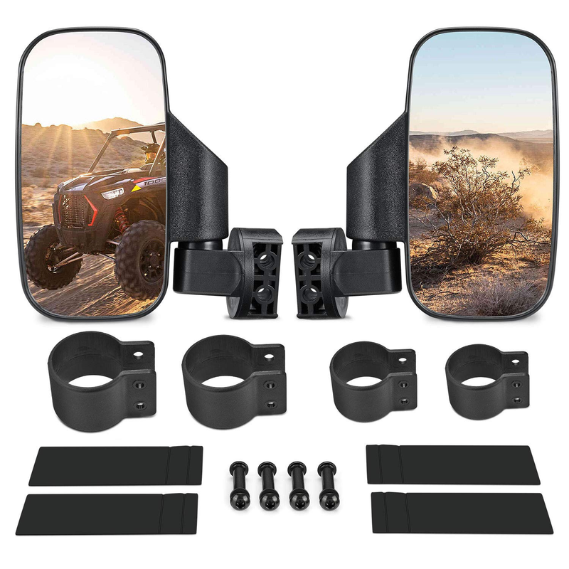 Load image into Gallery viewer, 360 Degree Adjustable Side Mirrors for Can Am Maverick X3/ RZR w/ 1.75" -2" Roll Bar(1 pair)

