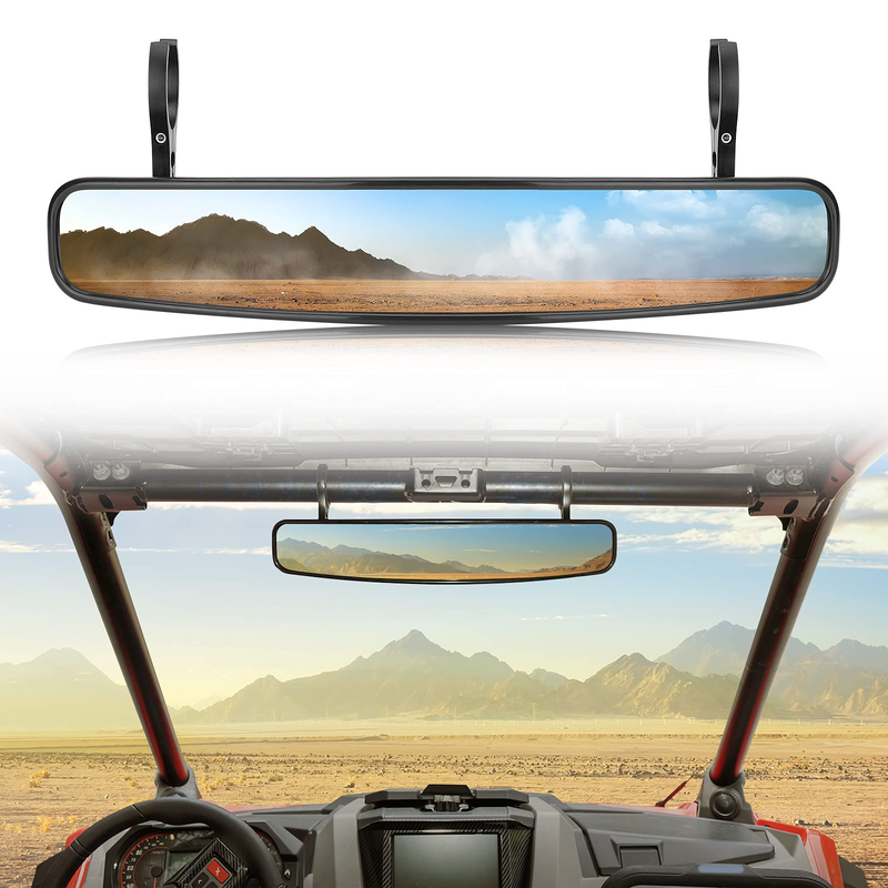 Load image into Gallery viewer, 15" UTV Race Convex Center Mirror with 3/4 1.75" or 2" Clamps
