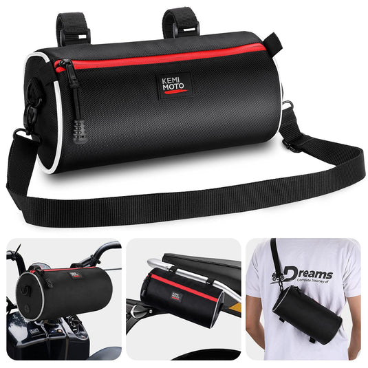 Motorcycle Handlebar Bag 3.5L for Ruckus, Mini Bike, Scooter, UTV, Adventure Touring