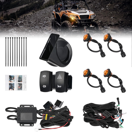 Universal Plug & Play Turn Signal Kit With Rocker Switch & 110D Horn