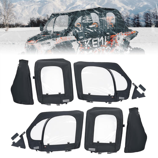 Soft Upper Doors With Metal Door Frame for Polaris RZR XP 4 1000 2019-2023