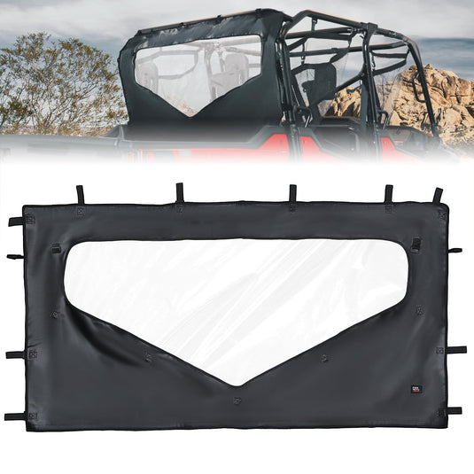UTV Roll Up/ Down Soft Rear Window for Honda Pioneer 1000-6