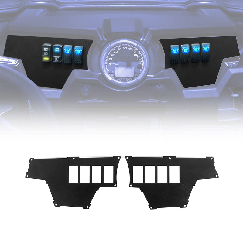 Load image into Gallery viewer, 2 Set 8 Switch Aluminum Dash Panel for Polaris RZR XP 1000

