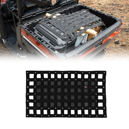 Heavy Duty UTV Bed Cargo Net for Polaris Ranger, Can-Am